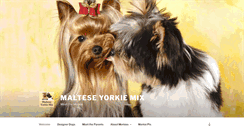 Desktop Screenshot of malteseyorkiemix.com